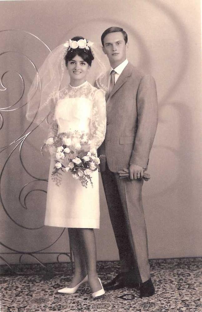 MARIAGE 3 JUILLET 1965 LOUISE PUJOL ET ROBERT BILLIGER.JPG